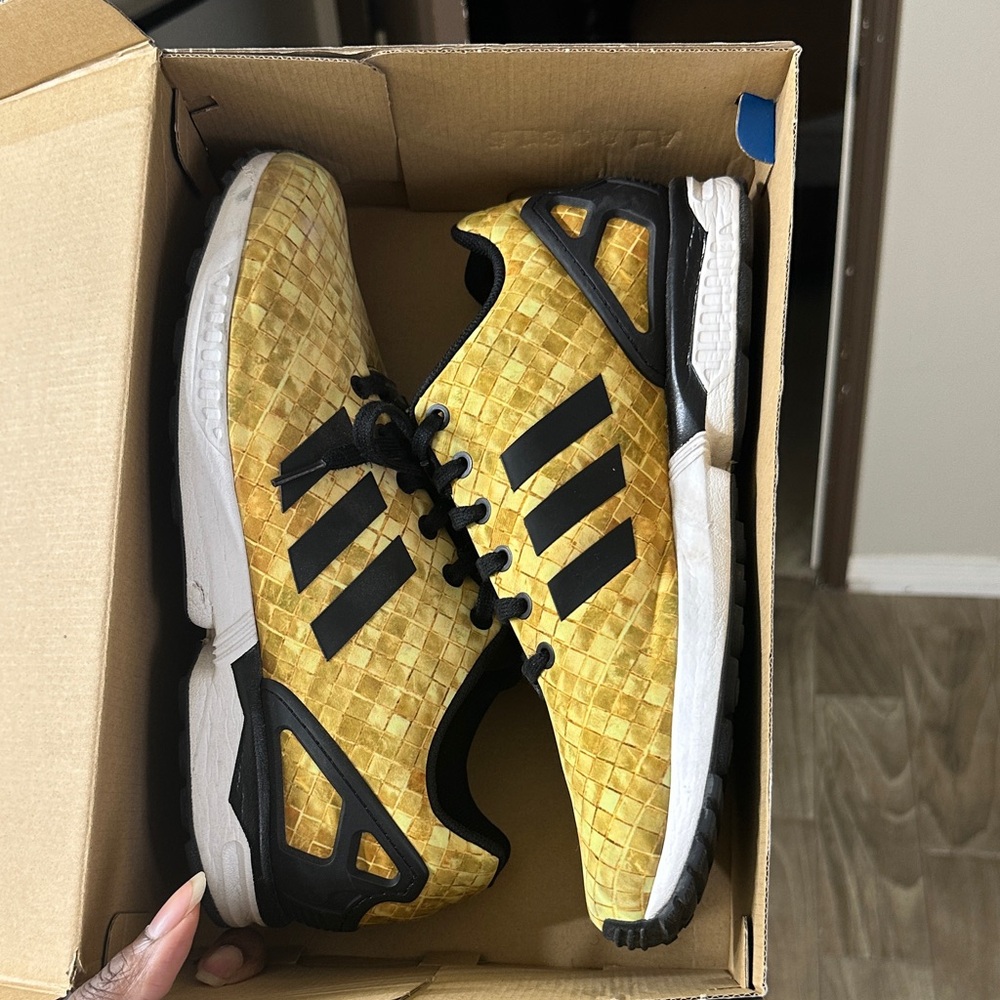 Adidas Golden Yellow and Black Shoes
